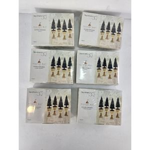 Dept 56 Seasons Bay Accessories Potted Topiaries 6 pkgs - 4 in Each #53370